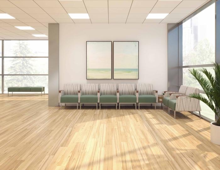 Tailor modular in a healthcare waiting area