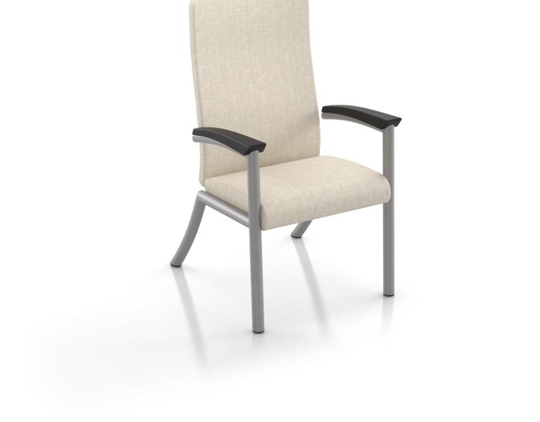 Gravity Chair Single-Seat with Full Arms, high back