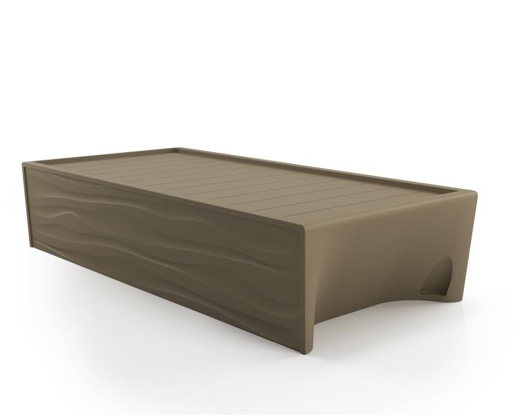 Spec Furniture Hardi Bed Brown, no mattress, on white background