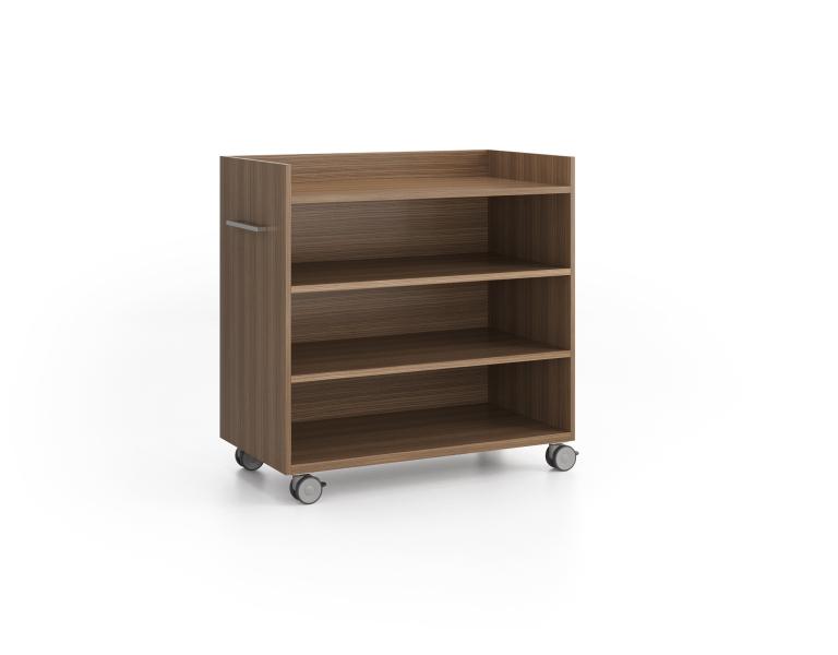 Spec Furniture Hospitality Cart, two open fixed shelves, on casters